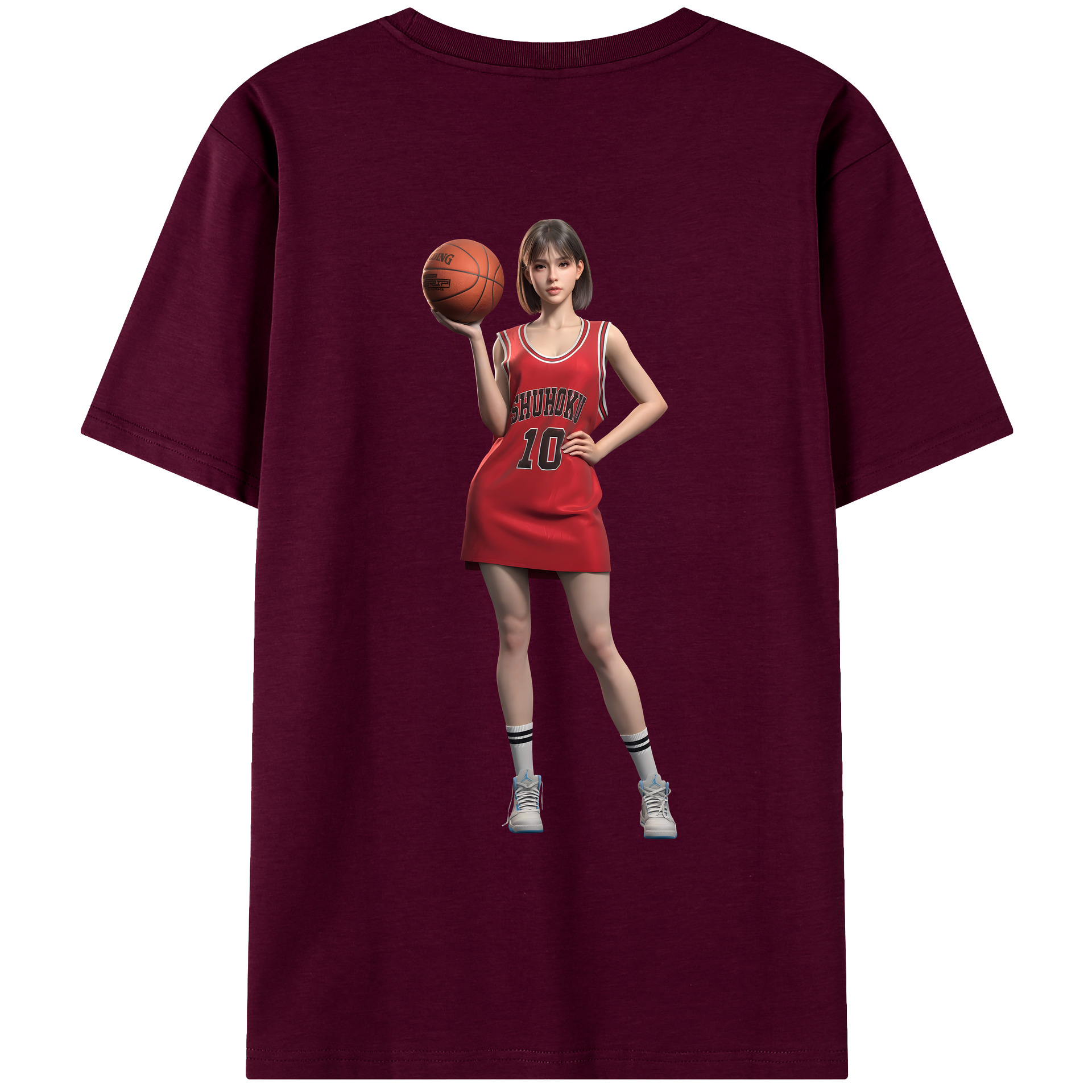（画像用） SLAM DUNK／スラムダンク レディース半袖Tシャツ(バックプリント)